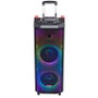 Aiwa KBTUS-710MKII Altavoz de Fiesta con 90W RMS, Iluminación RGB y 2 Micrófonos Inalámbricos, Negro